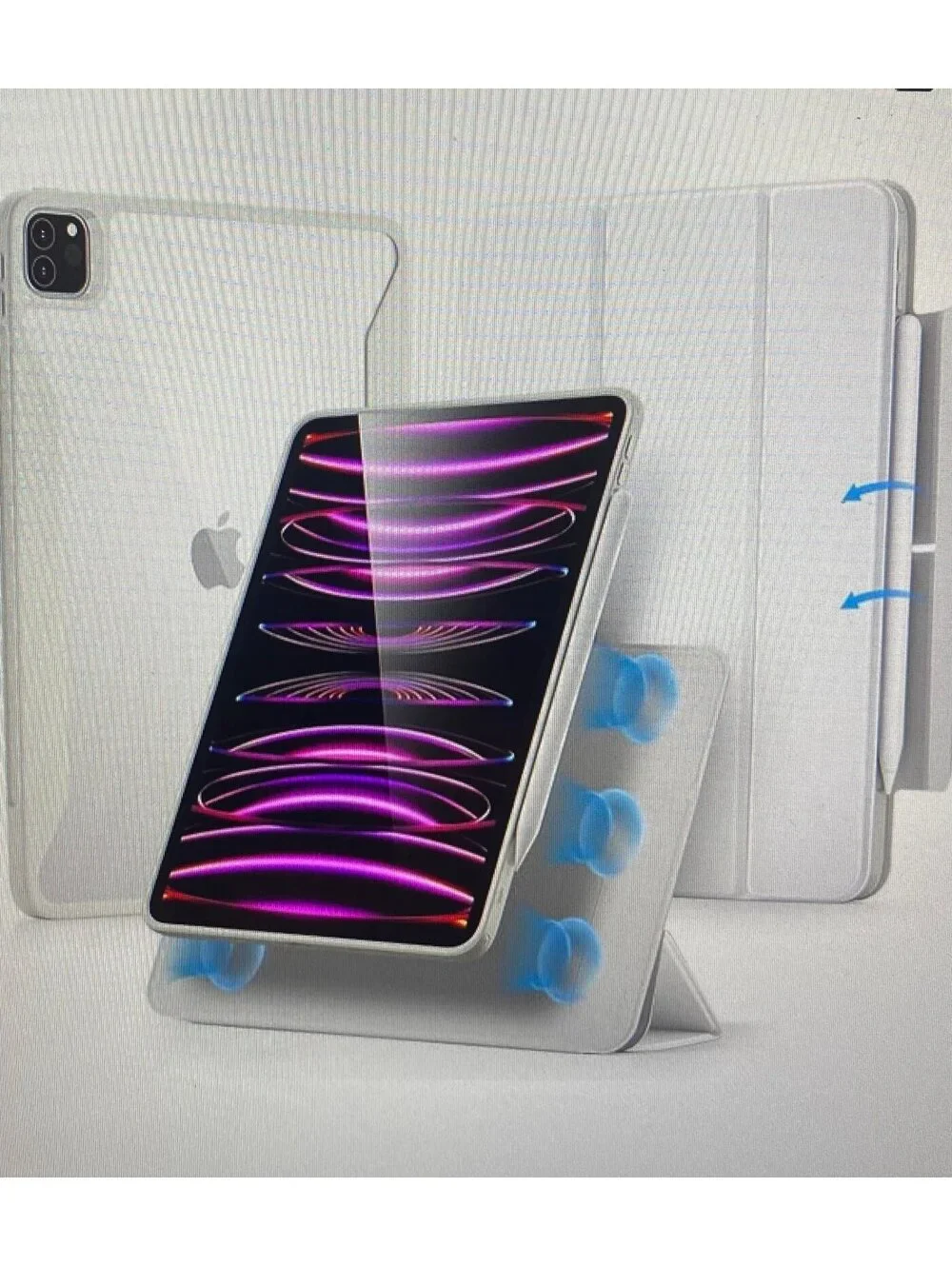 ESR Hybrid Rebound 360 Case for iPad Pro 12.9” Brilliant White